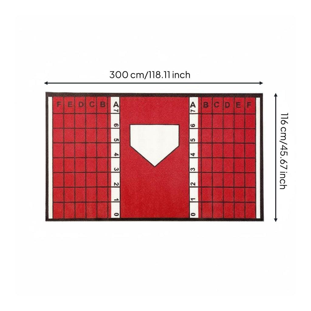 Crystal Velvet Baseball Training Pad Heavy Duty Batting Mat for Youth and Adult