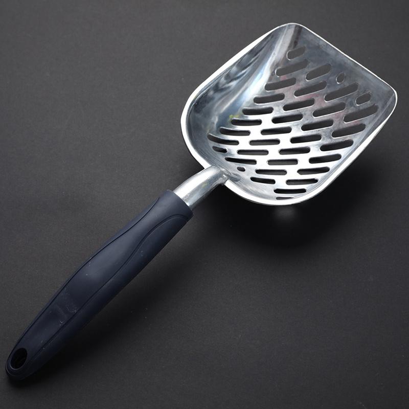 Kattspade med långt handtag Stor metallspade med djup skopa Husdjursrengöringsverktyg