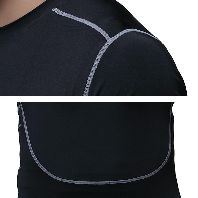 Men's Quick-Dry Compression Sports T-Shirt for Summer Basketball and Running