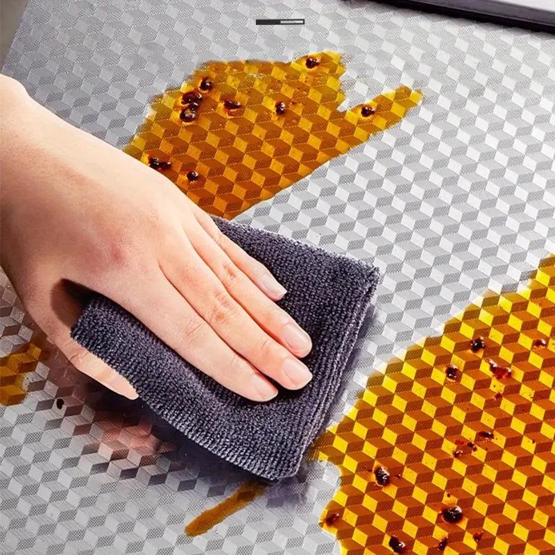 Waterproof, Fireproof, Heat-Resistant Kitchen Stickers for Stovetops and Countertops - Self-Adhesive and Moisture-Proof Tin Foil