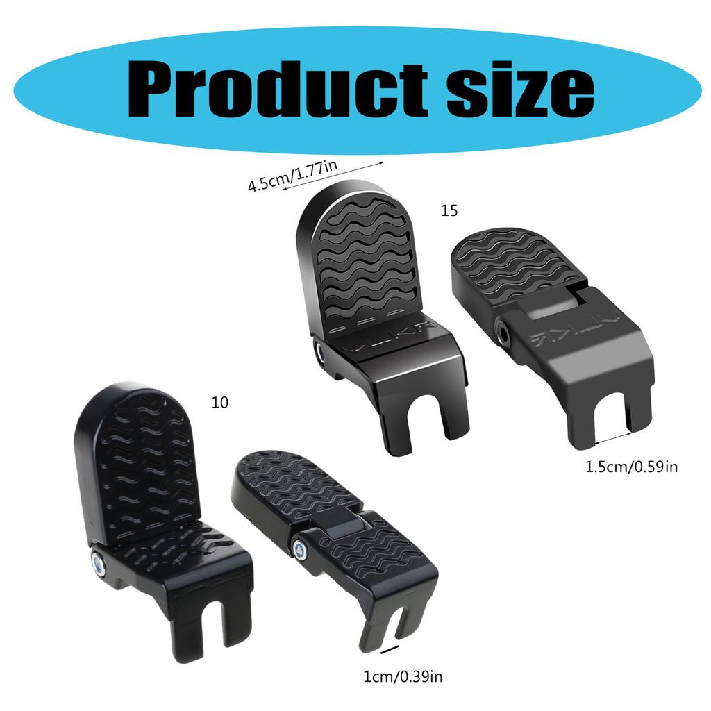 Electric Bicycles Rear Pedal Bicycles Rear Wheel Folding Pedal NonSlip Electric Bike Foot Pegs for Mountain Bike