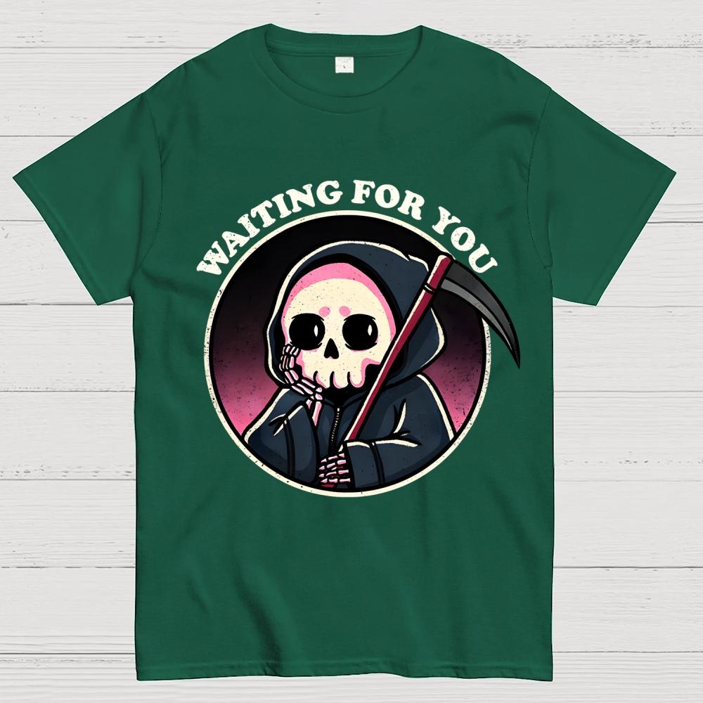 Waiting For You Cotton Summer Casual Cool Loose T-Shirt