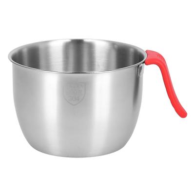 Stainless Steel Mixing Bowl with Handle Non Slip Deepen Splashproof Egg Whisking Bowl for Salad