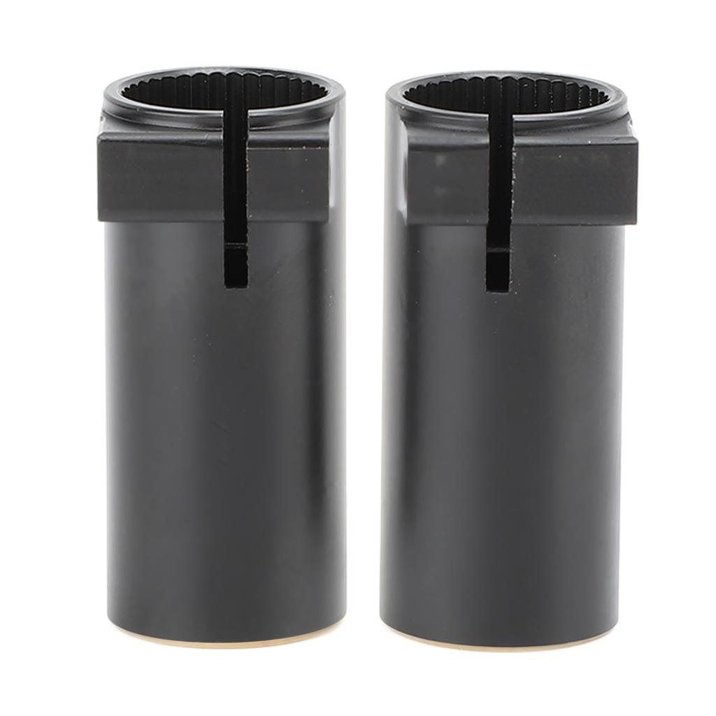 2pcs Rear Axle Sleeve Black Coating Brass Weight Increase Rear Axle Adapter for SCX10 II AR44