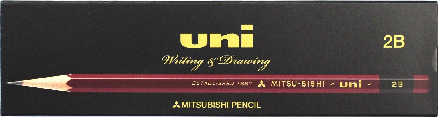 

Карандаш Mitsubishi Pencil 2B 1 дюжина бумажная коробка UK2B Uni-K