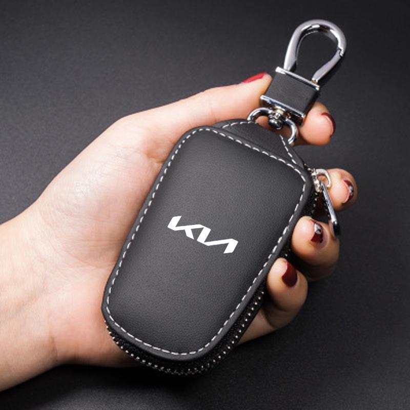 Custodia Portachiavi in Pelle per Telecomando Auto Portachiavi Custodia Protettiva per Kia Rio Ceed Sportage Cerato Soul Sorento Picanto Optima