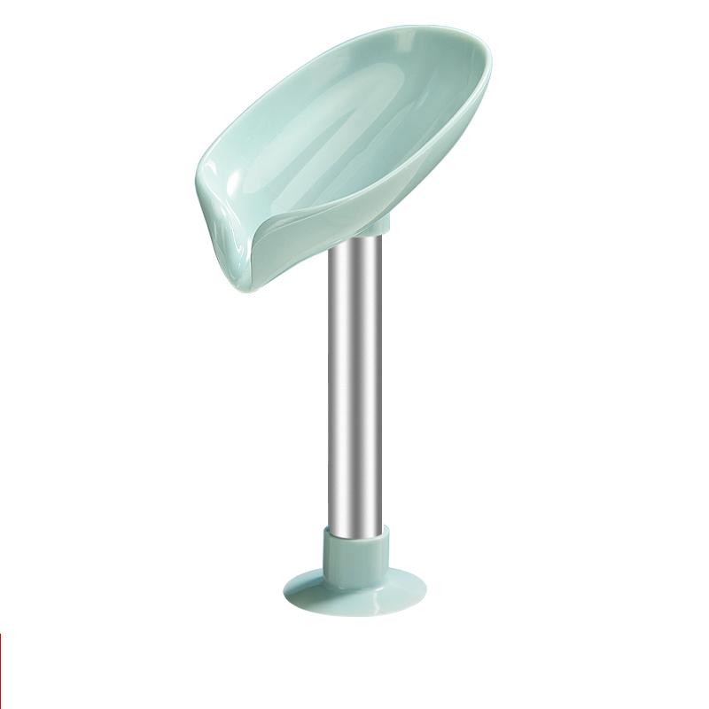 Leaf Shape Drain Soap Box Soap Holder Box Bathroom Shower Soap Holder Sponge Storage Plate Tray Bathroom Supplies Soap Shelf