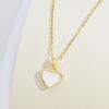 Wind Fritillary Love Necklace Female Fresh Simple Versatile Heart Pendant Clavicle Chain With Accessories