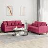 VidaXL Sofa Set with 2 Pcs Cushions, Sofas with Armrests and Backrest, Furniture Set, Living Room Furniture, 3201704
