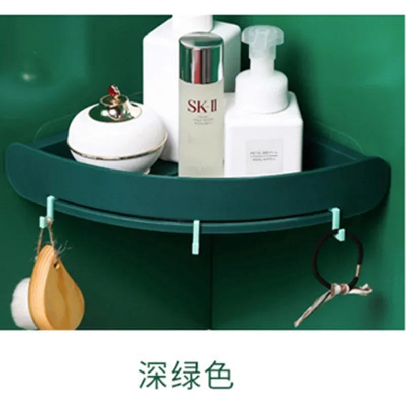 

Plastic Bathroom Shelves Organizer Snap Up Corner Shelf Bathroom Corner Shelf Shower Storage Wall Holder Shampoo Holder зелений