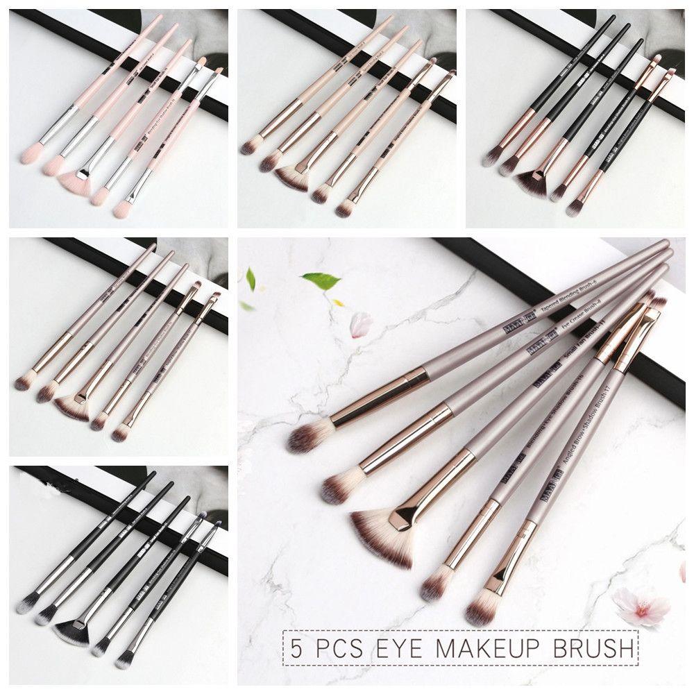 5 Pcs Hot Makeup Women Beauty Blusher Tool Eyeliner Brush Eye Blending Brushes Eyeshadow Contour