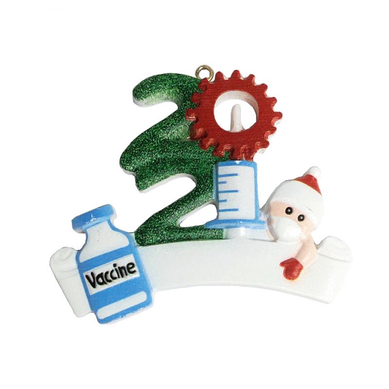 

Christmas Tree Resin Pendant Cute Design About 8*8*0.8cm Holiday Parties Christmas Pendant Vivid Colors Christmas Decorations