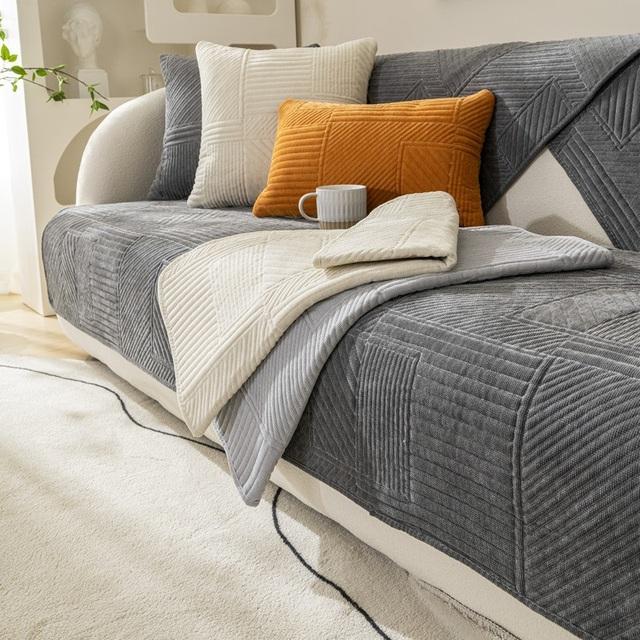 Nordic Sofa Cover Thicken Non -Slip Couch Cushion Mat For Living Room Universal Sofa Slipcovers Backrest Towel Sectional Sofa Mat