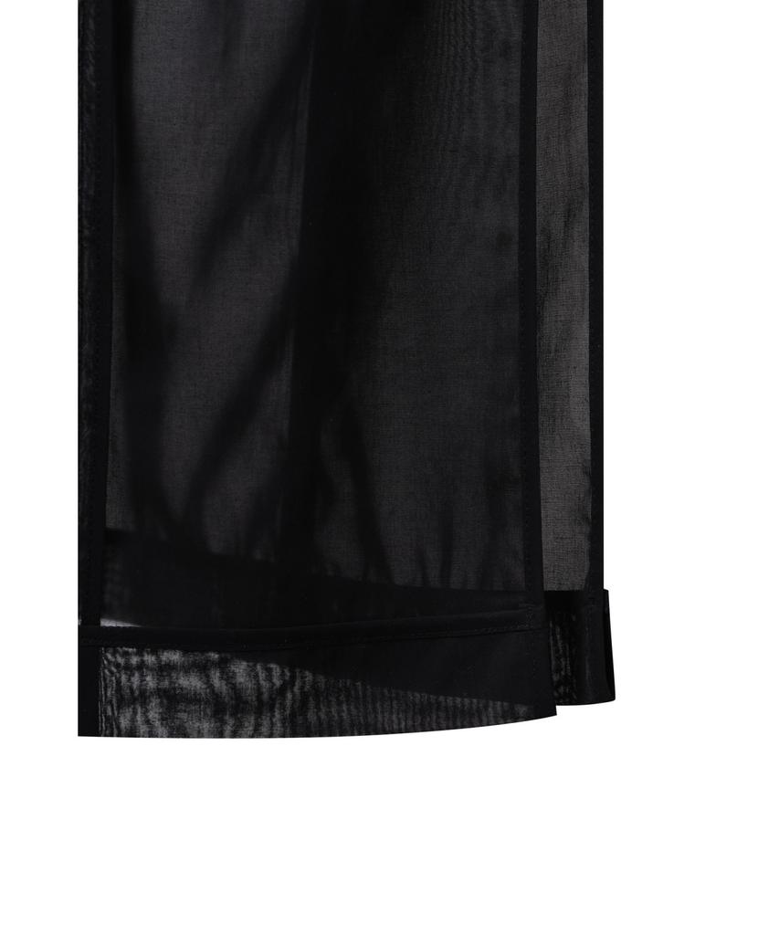 RECODE Side Slit Lining Patch Skirt