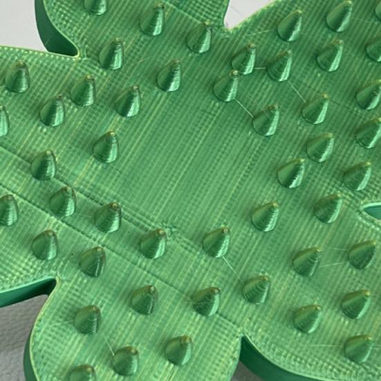 Scalp Massager Comb for Cats Dogs 3D Printed Flower Shaped Head Scratcher Scalp Massager for Stress Relief Pet Grooming