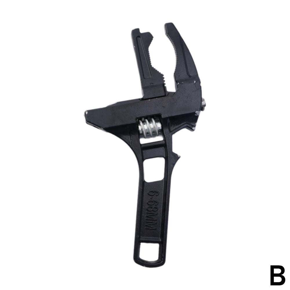 Adjustable Wrench 6-68mm Repair Set Bathroom Hand Tools Large Opening Pipe Wrench Nut Key Adjustable Spanner Home Repair Tool