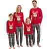 2026 Christmas Plaid Print Family Matching Pajamas Set Soft Home Loungewear