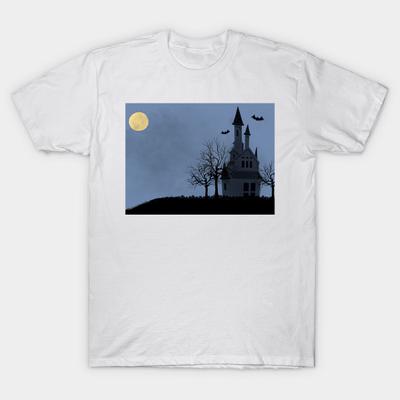 T-shirt Dames Spookachtig Spookhuis Harajuku Print Kawaii T-shirt Zomer Korte Mouw Dames T-shirt Top