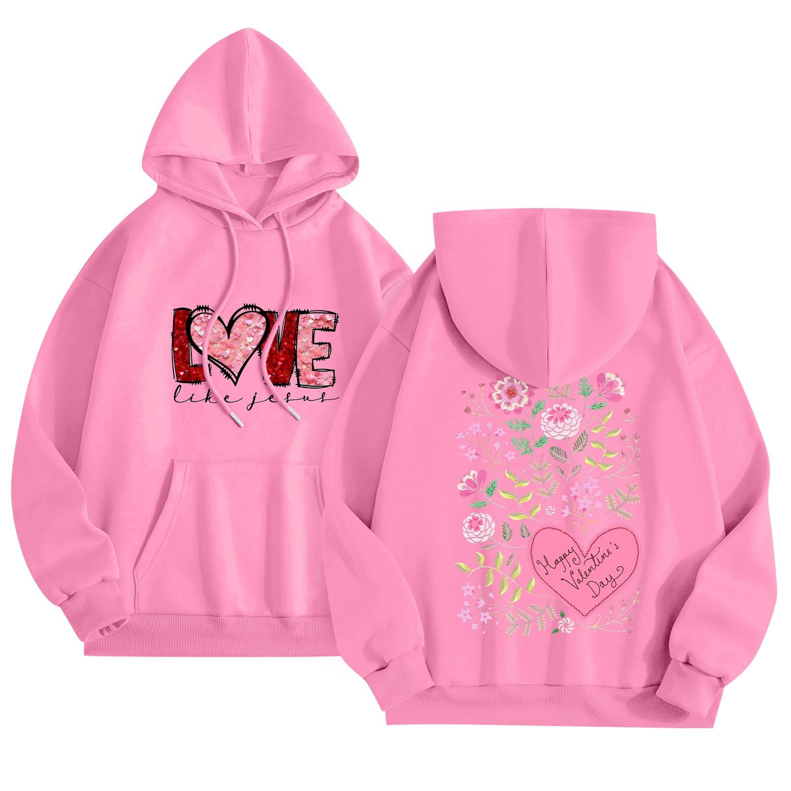 

Женская толстовка с капюшоном и круглым вырезом, длинными рукавами и цветочным принтом L