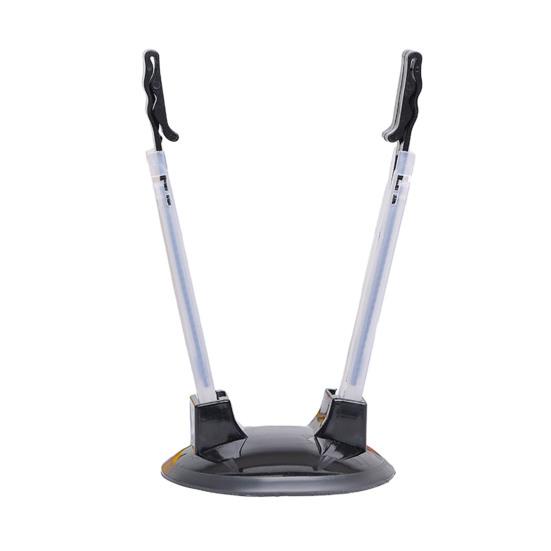 

Регулируемая подставка для держателя пакетов Пластиковые полки для заморозки пакетов Расширяемый органайзер для заморозки для пакетного приготовления и планирования еды чёрный