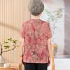 YUZHAOLIN Women's Summer Casual Short-Sleeve Stand Collar Shirt