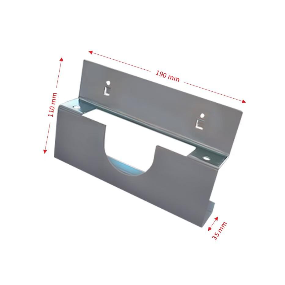 Panou Perforat Metalic cu Găuri Pătrate, Raft pentru Scule cu Cârlige pentru Șurubelnițe