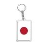 1PC Acrylic Fashion Key Holders Charm Keyring Gifts Car Decor Flag Key Chain Flag Key Chains Flags Bag Pendants