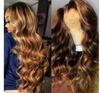 13 * 4 Front Lace Wig, Women's Big Wave Long Curly Hair, European and American Full Headgear
