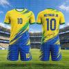 2026 Brazílie Neymar #10 Fotbalový dres Set, Fotbalové tričko Pánské Dámské Dětské, Samostatný top k dispozici, Fanouškovské tričko Šortky 2dílná tepláková souprava