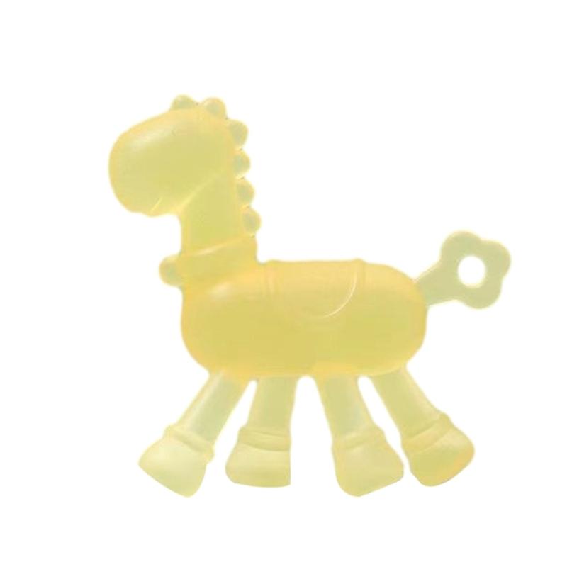 Newborn Molar Chewing Toy Horse Shape Baby Soothing Teether for Kid Toddler Infant Newborn Teething Toy