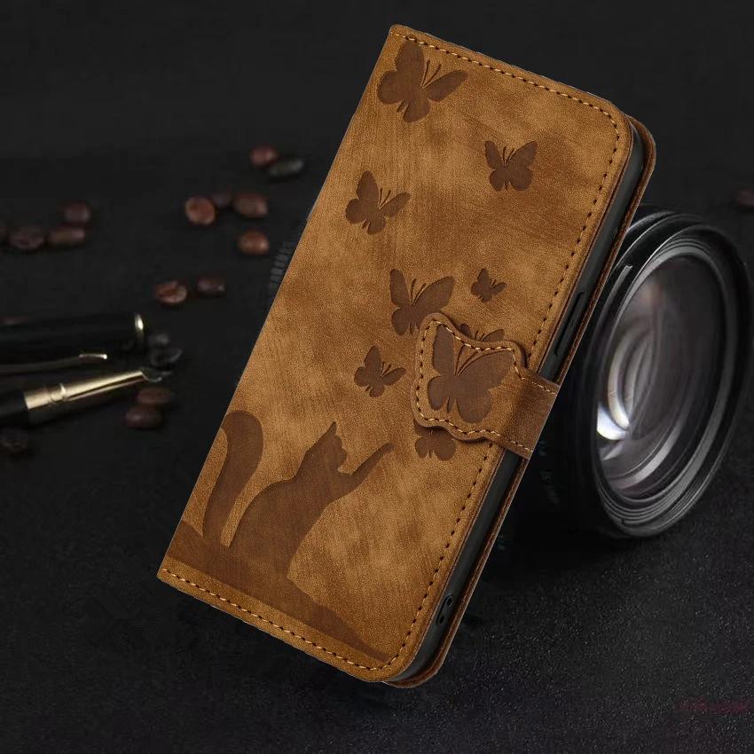 

Flip Leather Case For Samsung Galaxy S21 S20 S23 FE S22 Ultra S8 S9 S10 Plus Butterfly Magnetic Wallet Phone Cover For Galaxy S23 FE