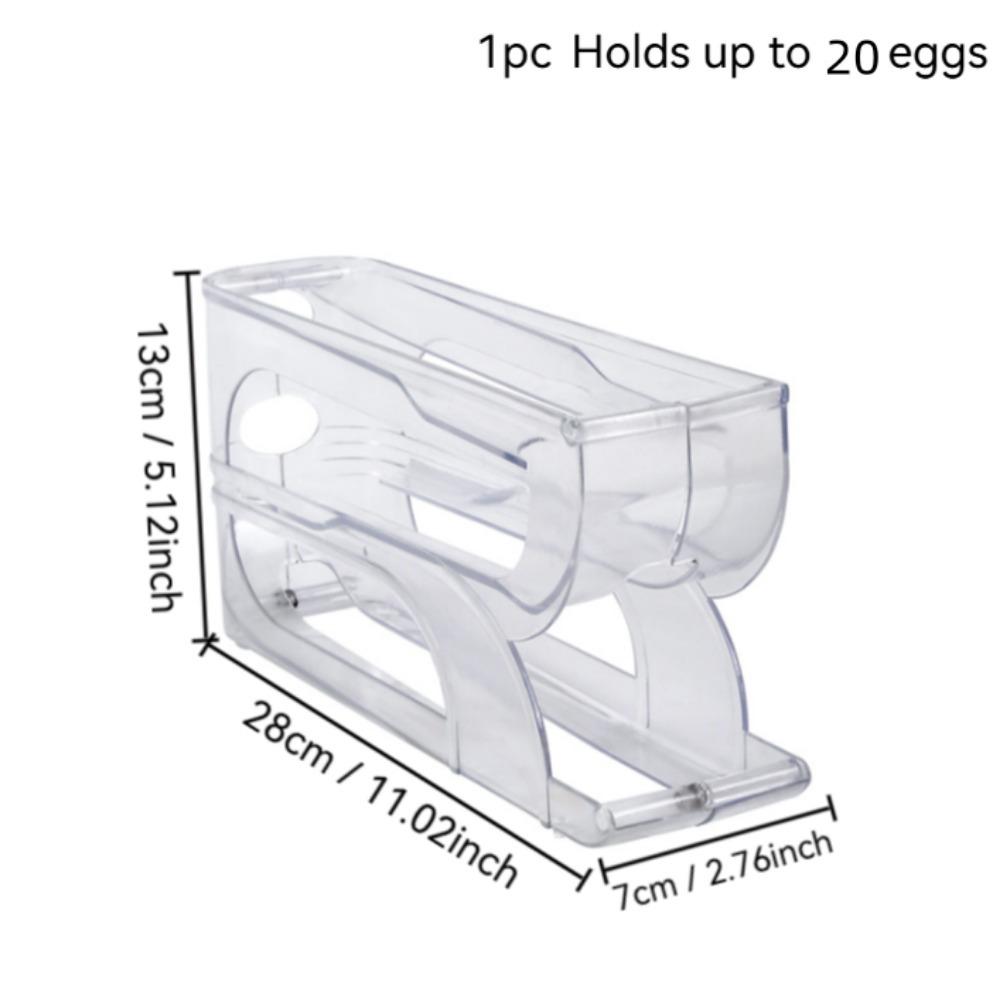 1Pc 3/4 Tier Egg Dispenser,Automatic Rolling,Easy To Clean Ideal for Kitchens and No Need To Worry about Storing Them