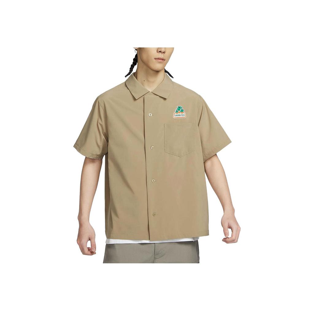 Nike Koszula zapinana na guziki SB x Jarritos Bowling (Rozmiar azjatycki) Khaki Unisex Streetwear DV9078-247