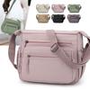 Women's Multi-layer Shoulder Bag Nylon Water-repellent Large Capacity Crossbody Bag Mother Bag