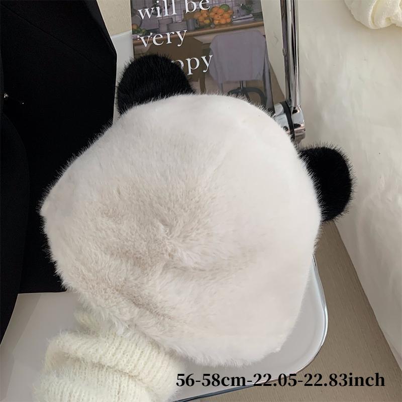Korea Cute Bear Ears Knit Cap Autumn and Winter Warm Cute Bear Ear Earflap Hat Beanies Cap Warm Thick Winter Hat Cycling Ski Pullover Cap