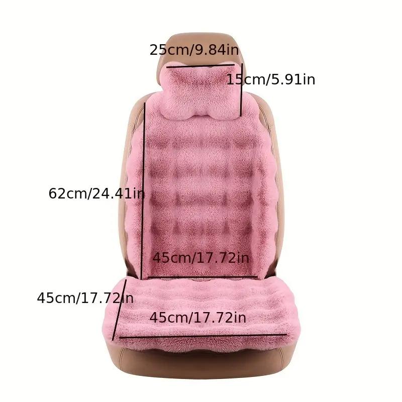 Winter Car Seat Cover Warmth Breathable Cushion for Most Vehicles Travel Business Trip Daily Commute Car Interior Accessories