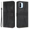 For Xiaomi Redmi A1 4G/A2 4G Case Triangle Imprinted Wallet Card Slots Phone Leather Cover