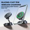 HONNOBE A14 Magnetic Wireless Charging Phone Mount Vacuum Suction 15W Fast Charger Phone Stand For Dashboard Windshield