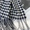 Qiandongge Scarf Women's Autumn and Winter New Double-sided Imitation Cashmere Plaid Shawl Warm and Thickened Scarf