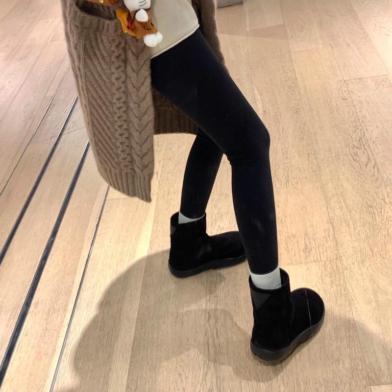 Thick-soled snow boots women's new winter short boots piled and thickened warm round head sleeve cotton shoes