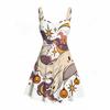 Women Plus Size Spaghetti Strap Off Shoulder Dress Witchy Potion Bottle Floral Crystal Moon Print Swing Dress