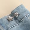 2 Pairs Pants Waist Tightener for Loose Jeans Alloy Star Jean Waist Pin No Sew Detachable Waist Buckle Button Pins for Women Jeans Skirts Trousers