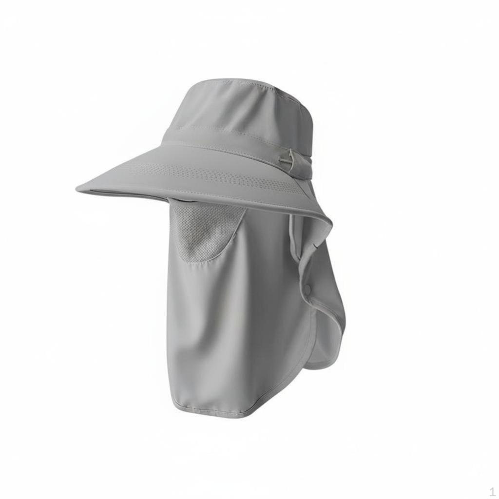 Outdoor Sun Hat, Full Coverage Face Neck Cover, Adjustable Breathable Cap