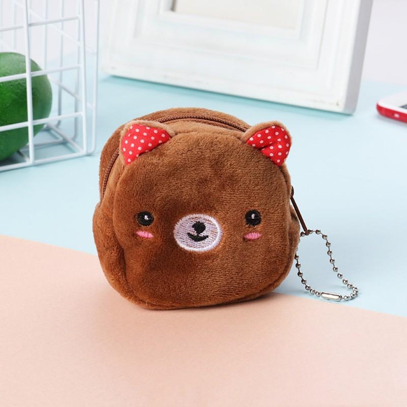 Kawaii Cat Money Wallet Purse Bag Cute Girl Coin Purse Women Cartoon Lovely Children Change Plush Coin Pouch Pocket Gift
