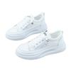 Casual sports thin mesh shoes 2025 summer new versatile mesh breathable white shoes women's shoes thick sole