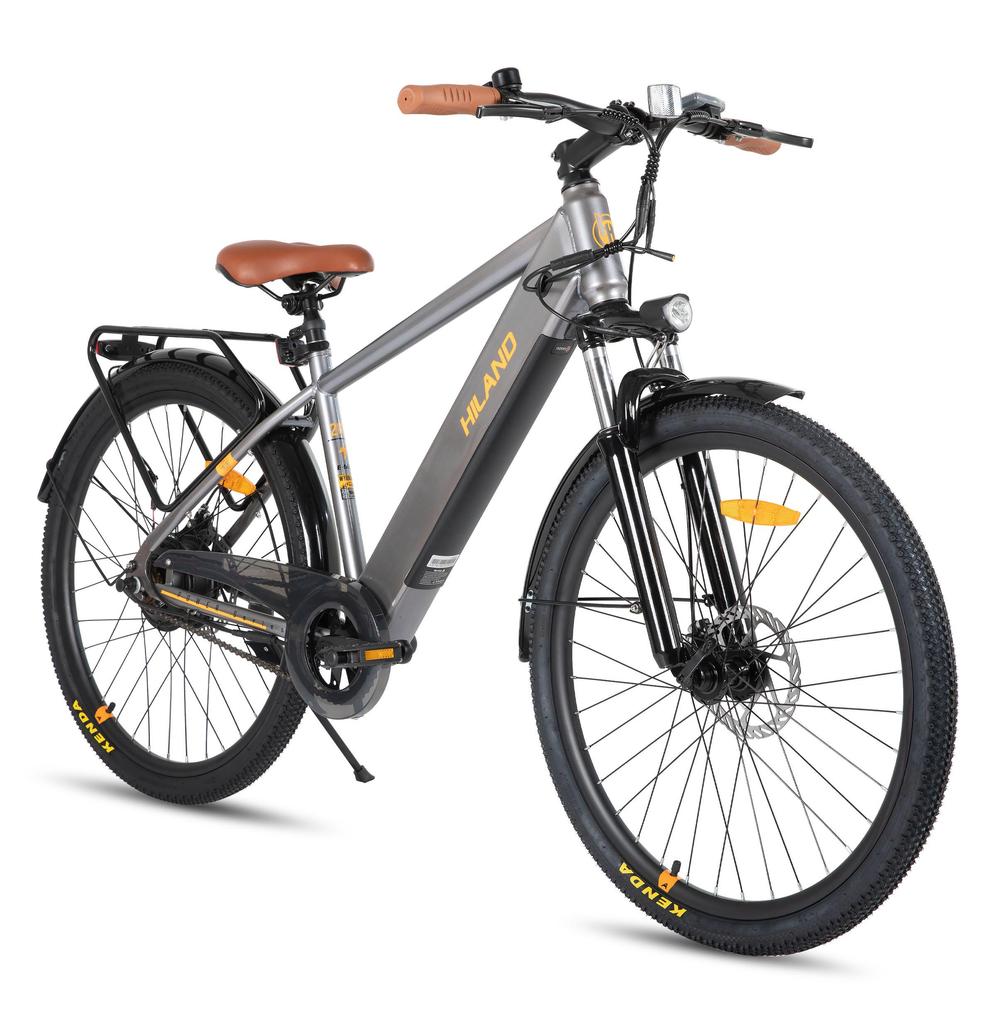 Adult Electric Bike HILAND EHD804 250W 26 Inch E-Bike Battery 7.8AH Mountain Wide Tire Electric Bike