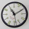 31mm Beige/Black/Red/Blue/White Sterile Dial Face Fit NH35A NH36A ETA2824 PT5000 Automatic Watch Parts Green Lume Arrow Hands