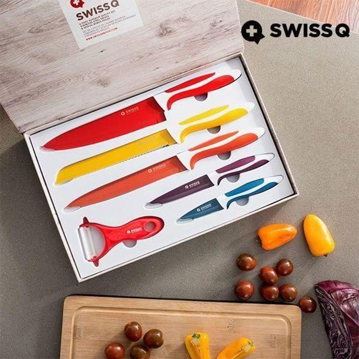 

Couteaux céramique 6 pièces Swiss Q