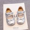 Girls Bow Princess Leather Shoes 2025 Autumn New Children's Baby Beanie Shoes Girls Mary Jane Single Shoes Trend