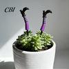 Decorazioni Spettrali per Giardino di Halloween, 1 Paio di Gambe da Strega Fioriere Decorazioni, Gambe in Plastica Inseribili Vento-Resistenti Vasi da Fiori Decorazioni Ornamenti, per Esterno Interno